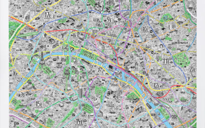 PARIS / pretty map by JENNI SPARKS