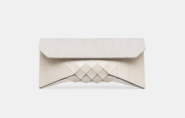 LOVE / wood clutch by Tesler Mendelovitch