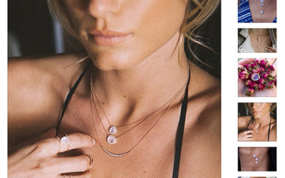 OBSESSED / moonstone necklaces by LUNA SKYE