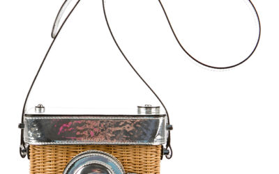 NEED / wicker camera bag by KATE SPADE