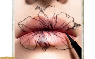 OBSESED / hand drawn tattoo LIPS