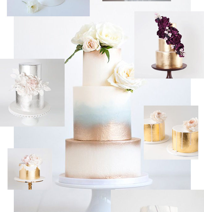 WEDDING / Metallic Cakes
