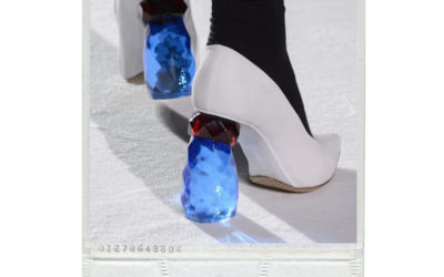 NEED // Blue Crystal Heel Pumps by DRIES VAN NOTEN fw/17