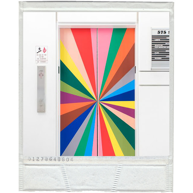 MOMENT OF // Rainbow Elevator Door