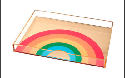 LOVE // Rainbow Mirror Tray